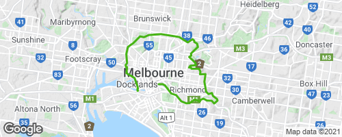 Capital City Trail Melbourne Map Capital City Trail Mountain Biking Trail - | Trailforks