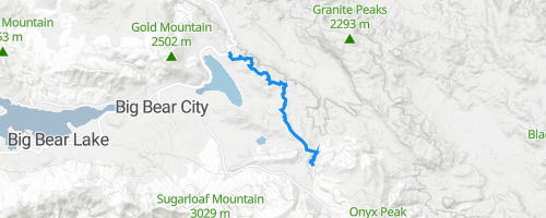 Big Bear Hiking Trails Map Pct Camp Oakes To Big Bear Hiking Trail Big Bear