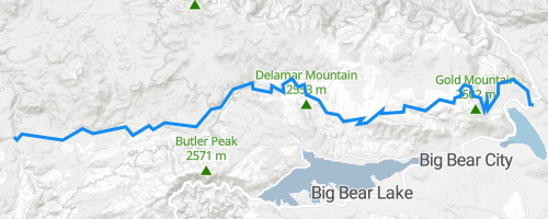 Big Bear Hiking Trails Map Pct Big Bear To Deep Creek Hiking Trail Big Bear