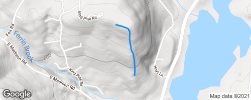 King Pine Trail Map King Pine Skiing Trail - Madison, New Hampshire