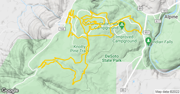 Desoto state hotsell park hiking trails