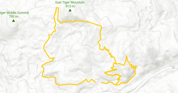 2023 CDC Round 2 Tiger Mountain Beginner Mountain Biking Route