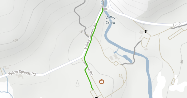 Yellow Spring Road Map Yellow Spring Trail Hiking Trail - Malvern, Pennsylvania