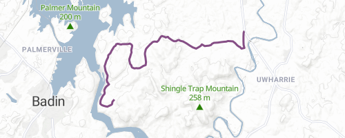 Uwharrie mountains outlet map