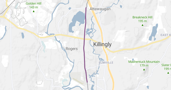 Maps Killingly Upper Maple Street Multi Trail - Killingly, CT