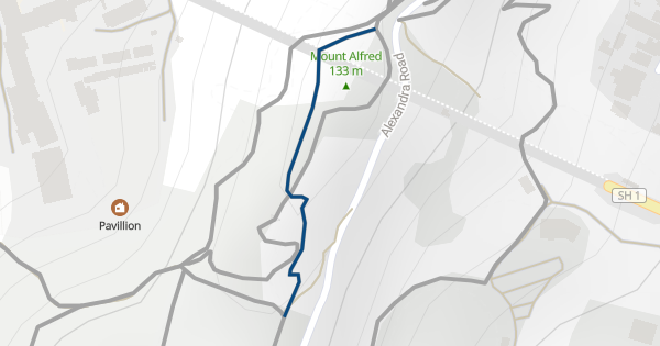 Mount Alfred Rd. Map Super D Line (Mt Alfred) Mountain Biking Trail - Wellington