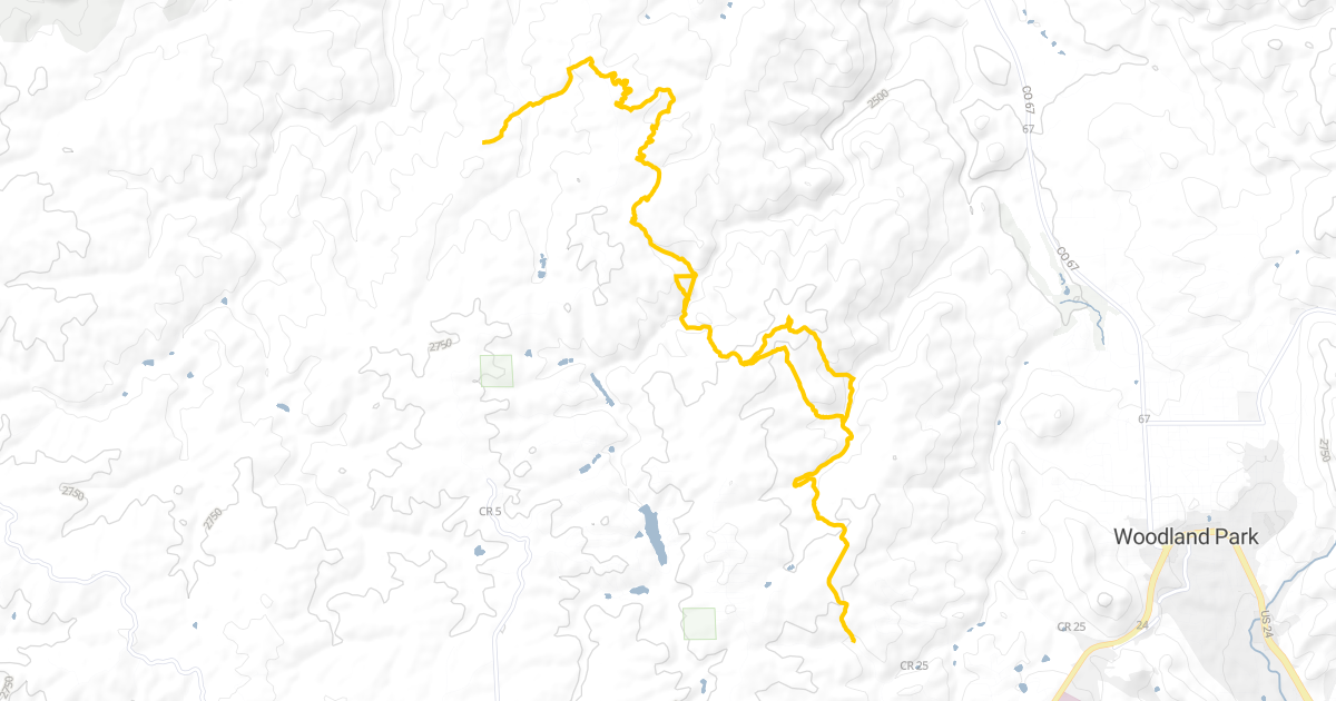 Route Plan: #7 Woodland blue double 717A/308/354/717F OB | Trailforks