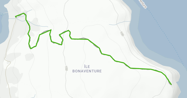 Percé Rots Map Les Colonies Hiking Trail - Percé, QC | Trailforks