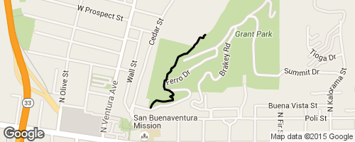 Grant Park Trail Map Grant Park (The Cross) Mountain Biking Trail - Ventura, Ca