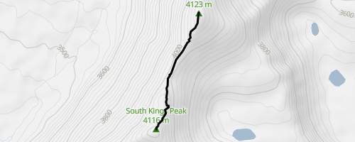 Kings peak trail clearance map