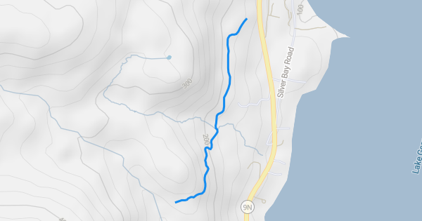 Uncas Cliff Trail Hiking Trail - Brant Lake, New York