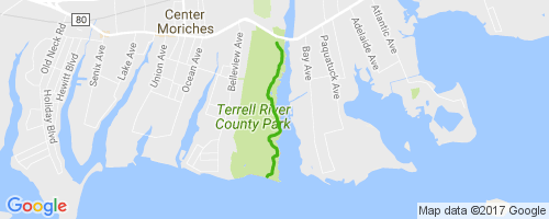 Terrell River County Park Map River Trail Mountain Biking Trail   Center Moriches