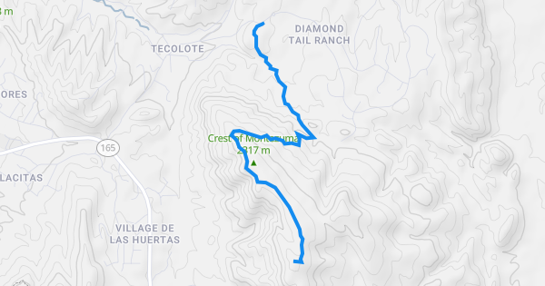 Edt Distance Map Montezuma Crest Multi Trail - Placitas, NM | Trailforks