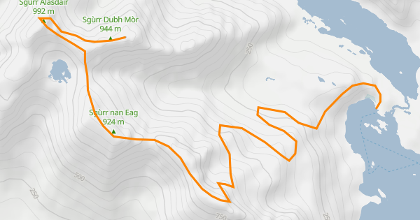 Cuillinne Ridge Map The Ridge (Cuillin) Mountain Biking Trail