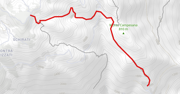 Edt Distance Map Cavina Mountain Biking Trail - Bassano del Grappa