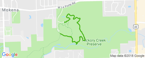 Hickory Creek Forest Preserver Side Trail Hiking Trail - Mokena, IL